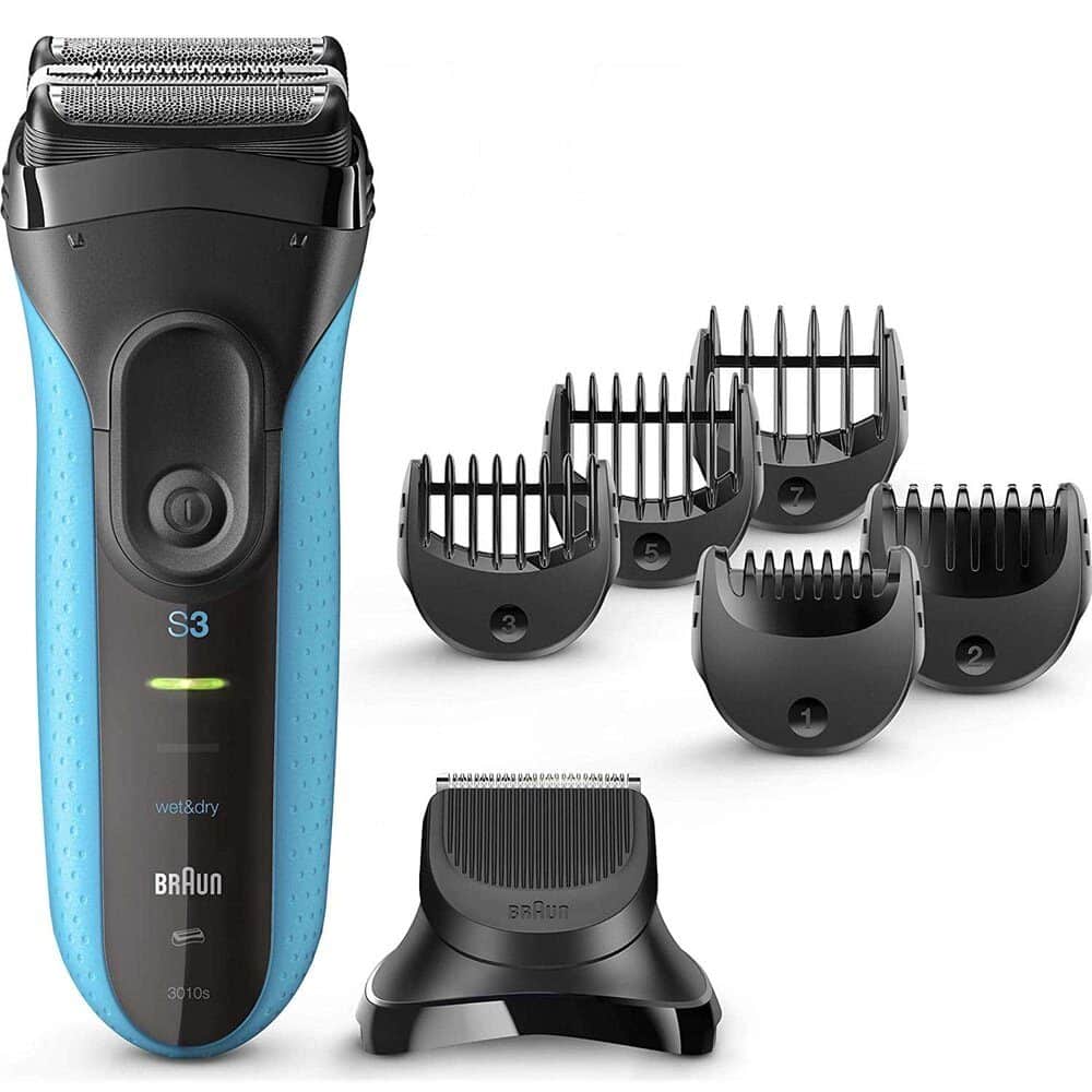 Braun Electric Razor for Men, Series 3 3010Bt Electric Shaver &amp; Beard Trimmer, Rechargeable, Wet &amp; Dry Foil Shaver