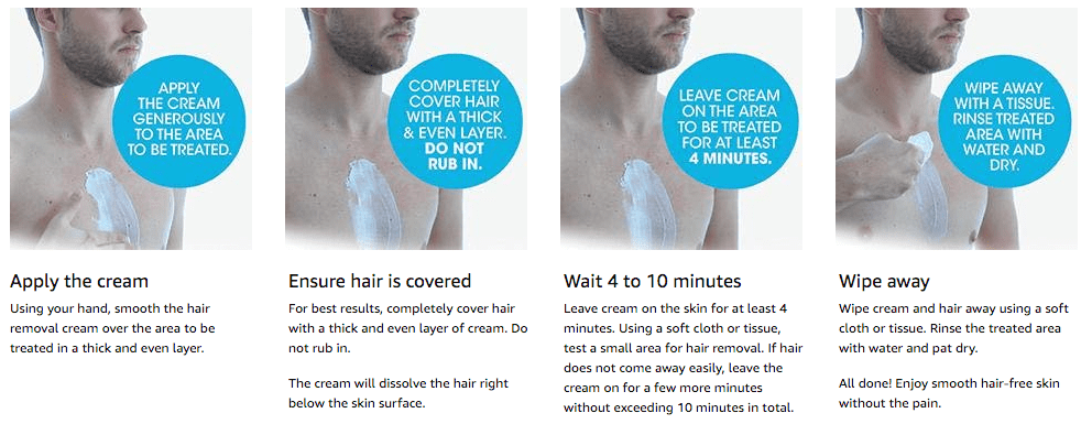 Alternative method: Hair removal cream