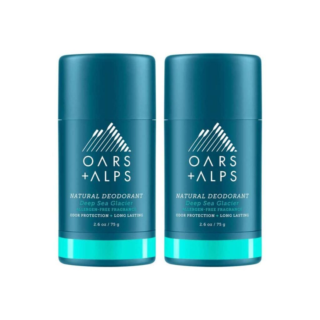 Oars Alps Natural Deodorant Aluminum Free Vegan Gluten Free Cruelty free Alcohol free Travel Deodorant