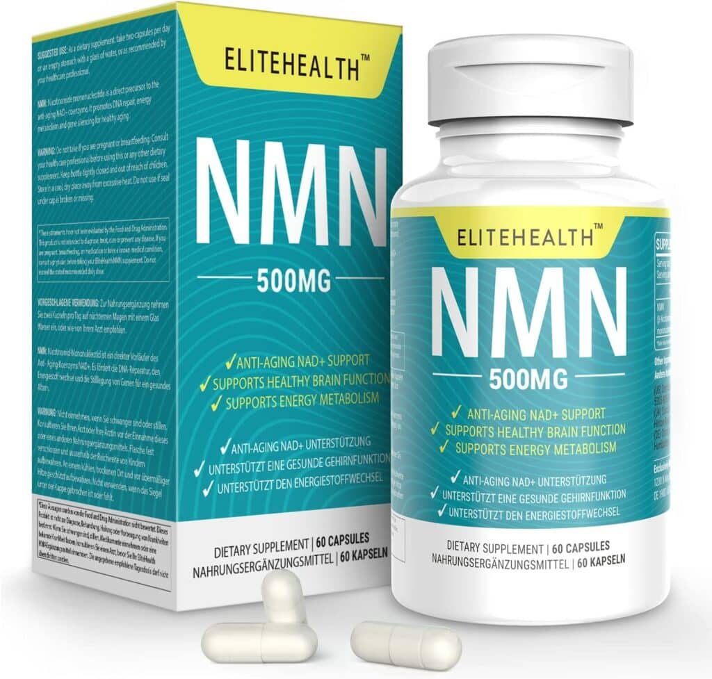 ELITEHEALTH Vegan NMN Supplement 500mg