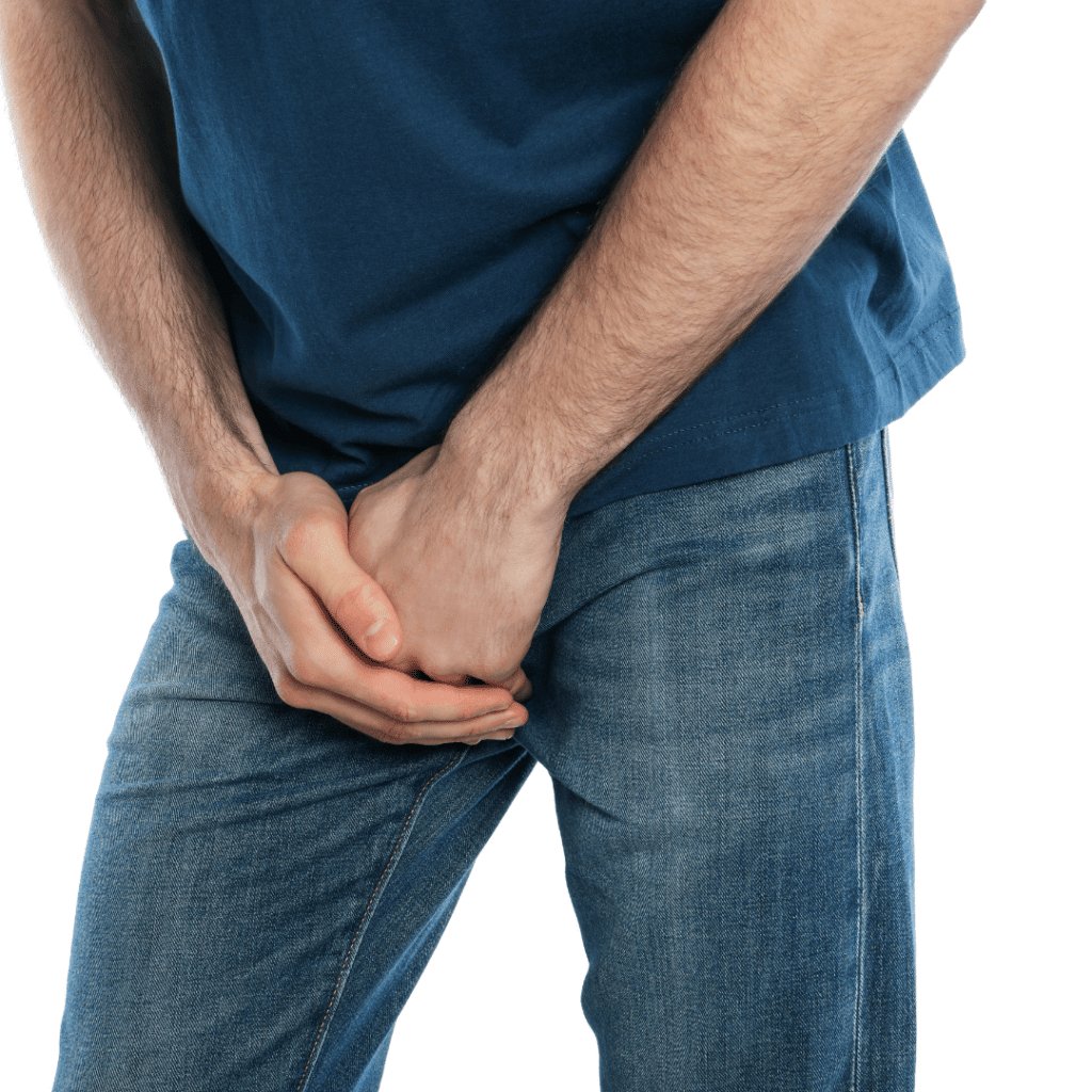 Symptoms of ingrown testicle hair 