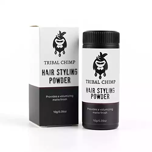 Tribal Chimp Hair Styling Powder Volumizing & Texturizing Colorless Matte finish 0.35oz 10g