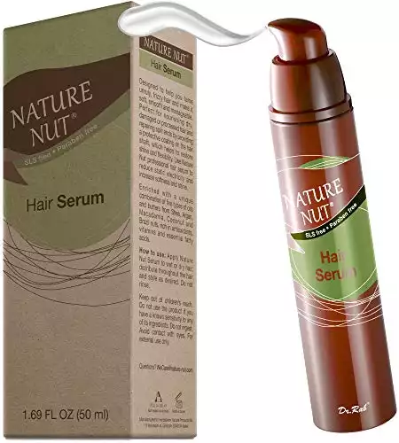 Nature Nut Hair Serum Moisturizer for Frizzy Hair – Anti Frizz Hair Gloss Serum