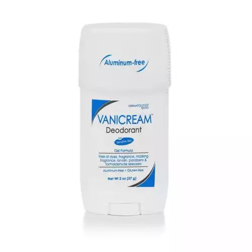 Vanicream Aluminum-Free Gel Deodorant – 2 oz – Unscented Formula for Sensitive Skin