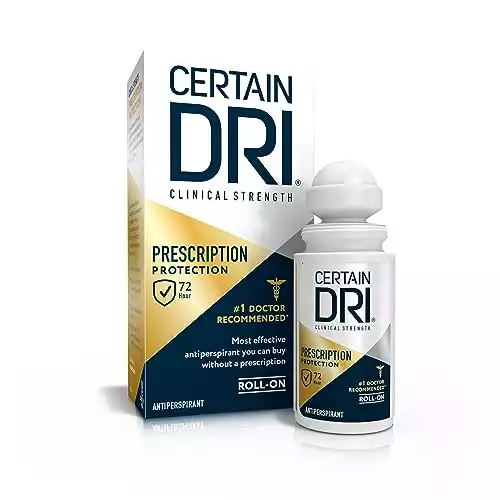 Certain Dri Prescription Strength Clinical Antiperspirant Roll-On Deodorant, 1.2 Fl oz, 1 Pack