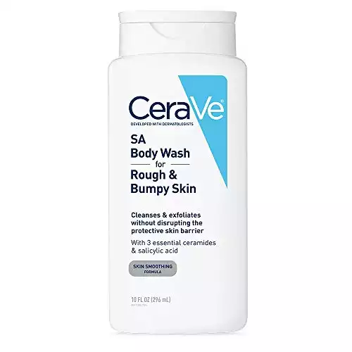 CeraVe Body Wash with Salicylic Acid | Fragrance Free Body Wash to Exfoliate Rough and Bumpy Skin | Allergy Tested | 10 Ounce