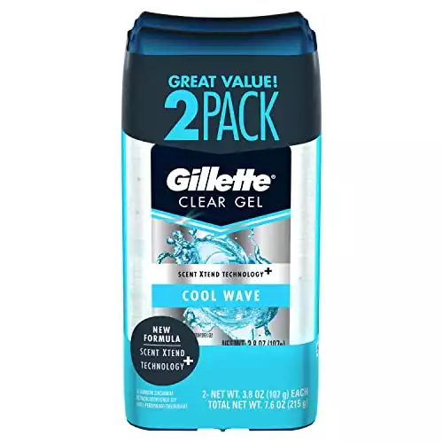 Gillette Cool Wave Clear Gel Antiperspirant and Deodorant 3.8 Oz