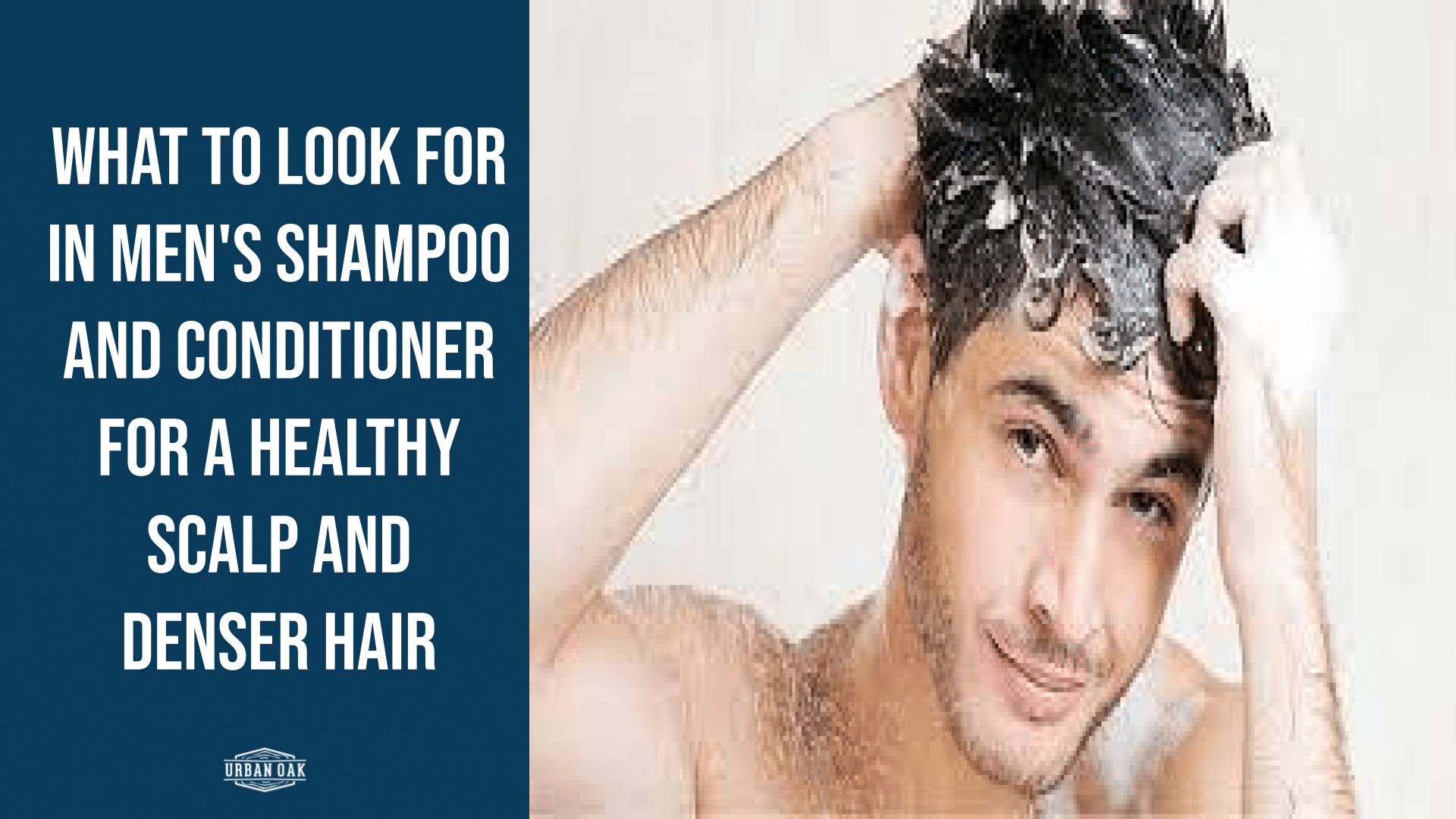 What To Look For In Men's Shampoo And Conditioner For A Healthy Scalp And Denser Hair