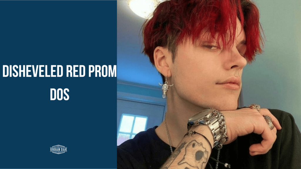 Disheveled Red Prom Dos