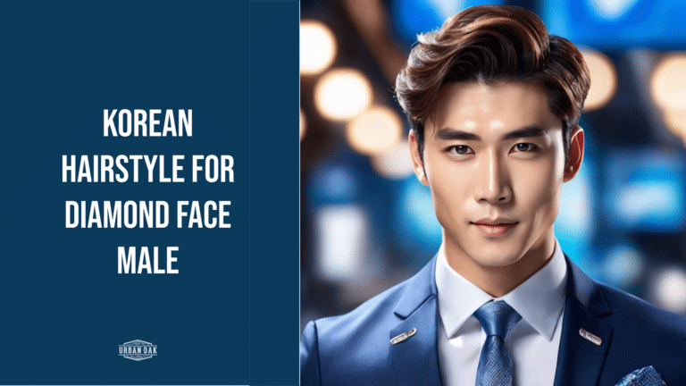 Korean hairstyle for diamond face male
