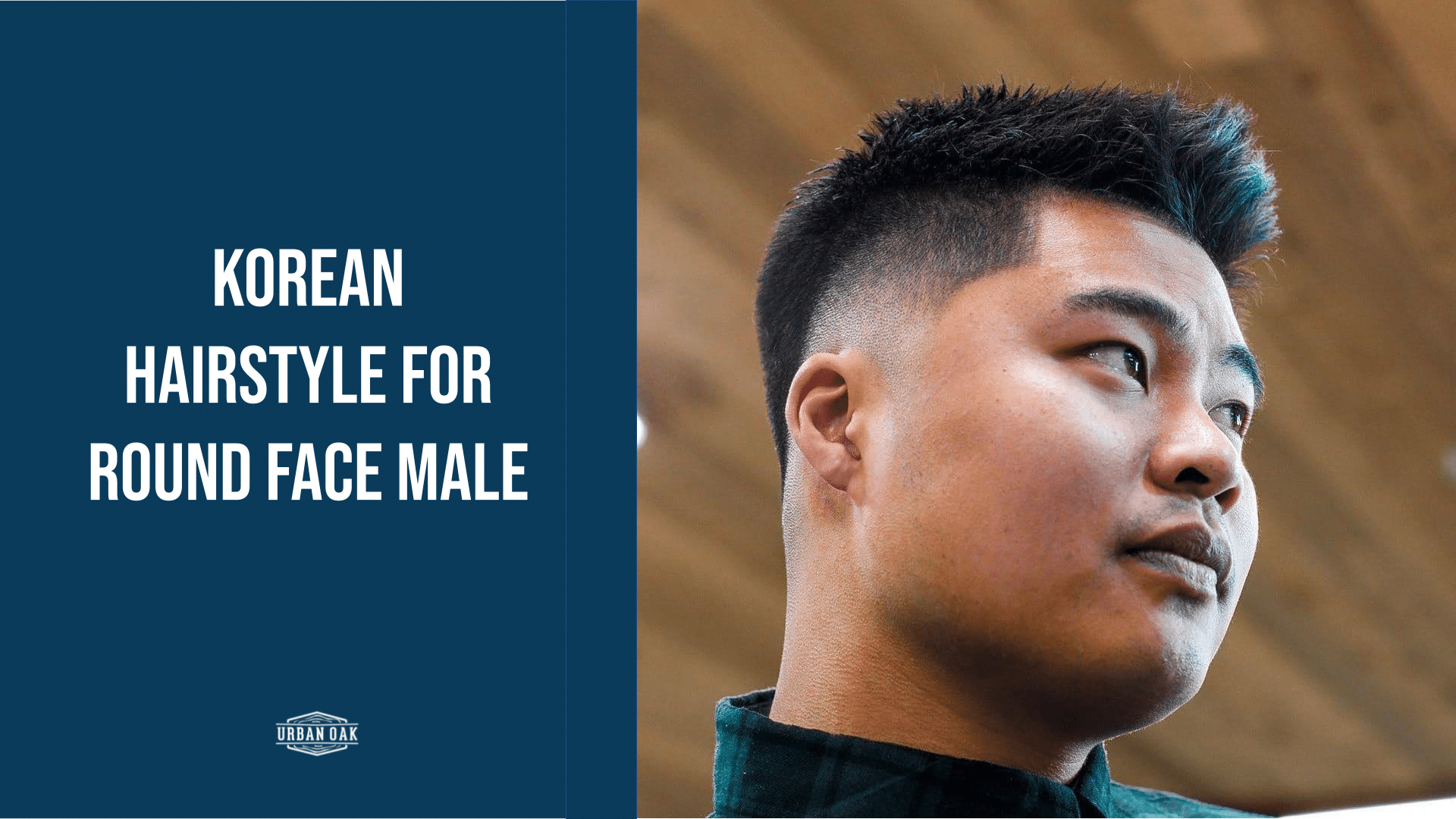 Korean hairstyle for round face male